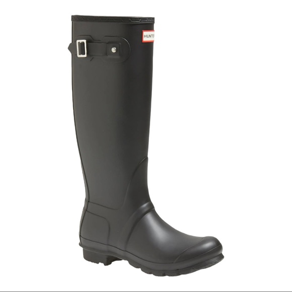 Hunter Shoes - Hunter Original Tall Rain Boot Waterproof Snow Unisex Rubber Buckle Unisex W6 M5